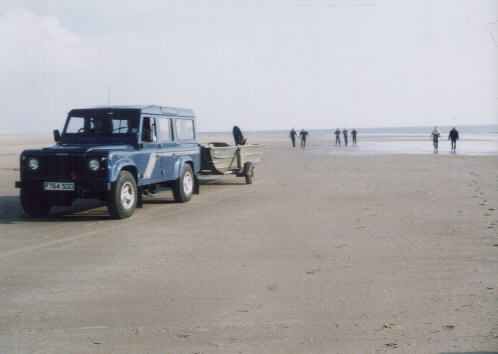 Launching from the Beach at Shell Island